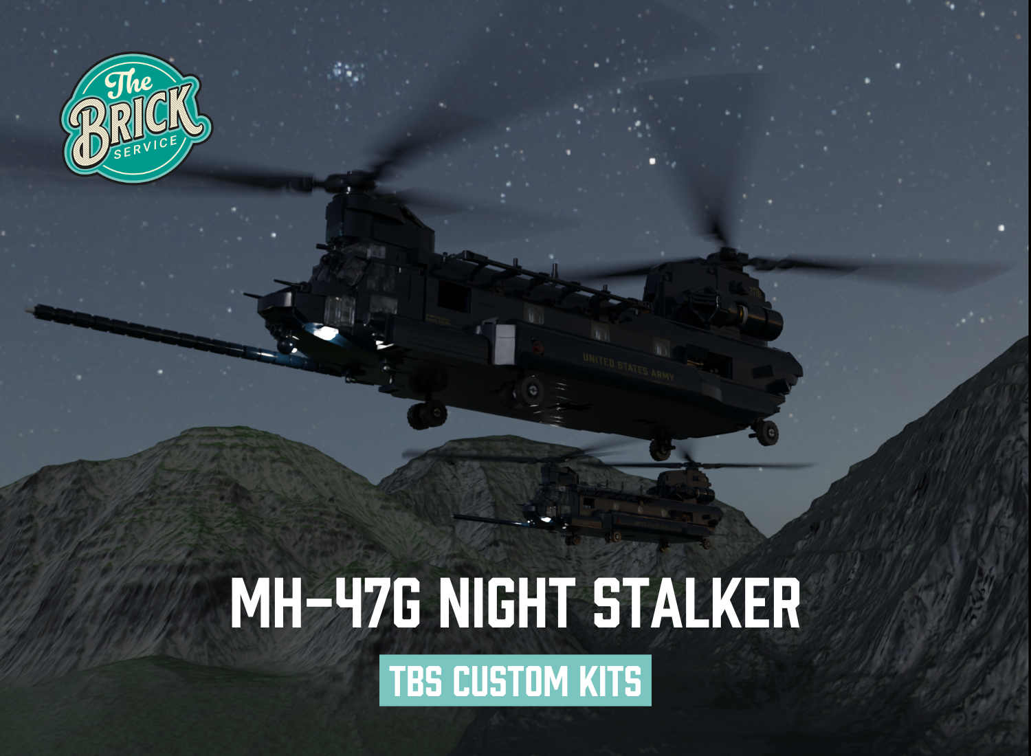 MH-47G (Night Stalker) Kit – The Brick Service - Main Image